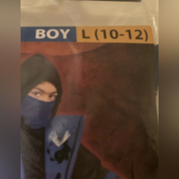 NWT Ninja costume 7 piece set youth size Large 10/12 NEW tunic pants set - Picture 4 of 9